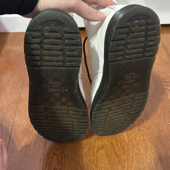 Dr. Martens White Leather Boots - Picture 5 of 6
